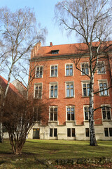 Fototapeta na wymiar KRAKOW, POLAND - FEBRUARY 24, 2021: The oldest buildings of Jagiellonian University
