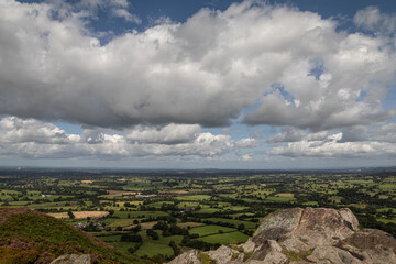 View from the top, a landscape with far reaching views
