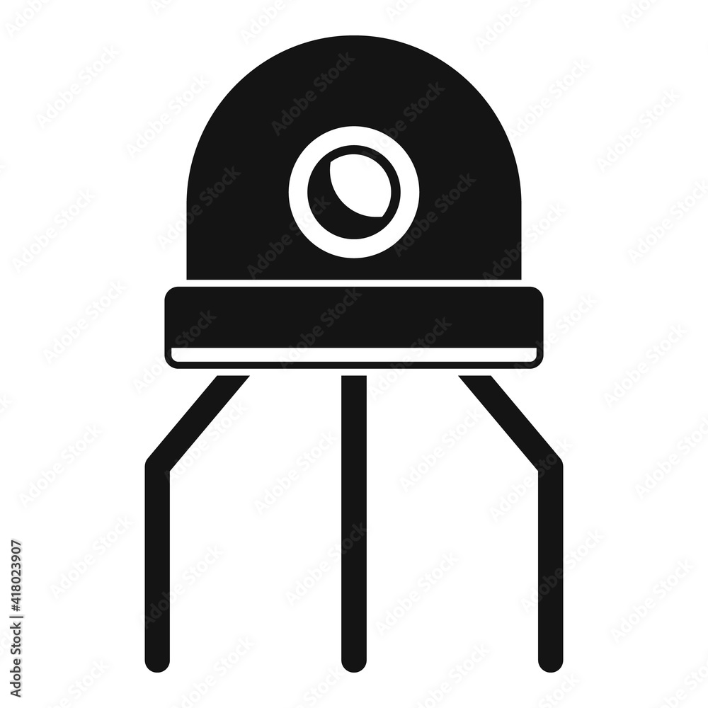 Poster nanotechnology artificial robot icon. simple illustration of nanotechnology artificial robot vector 