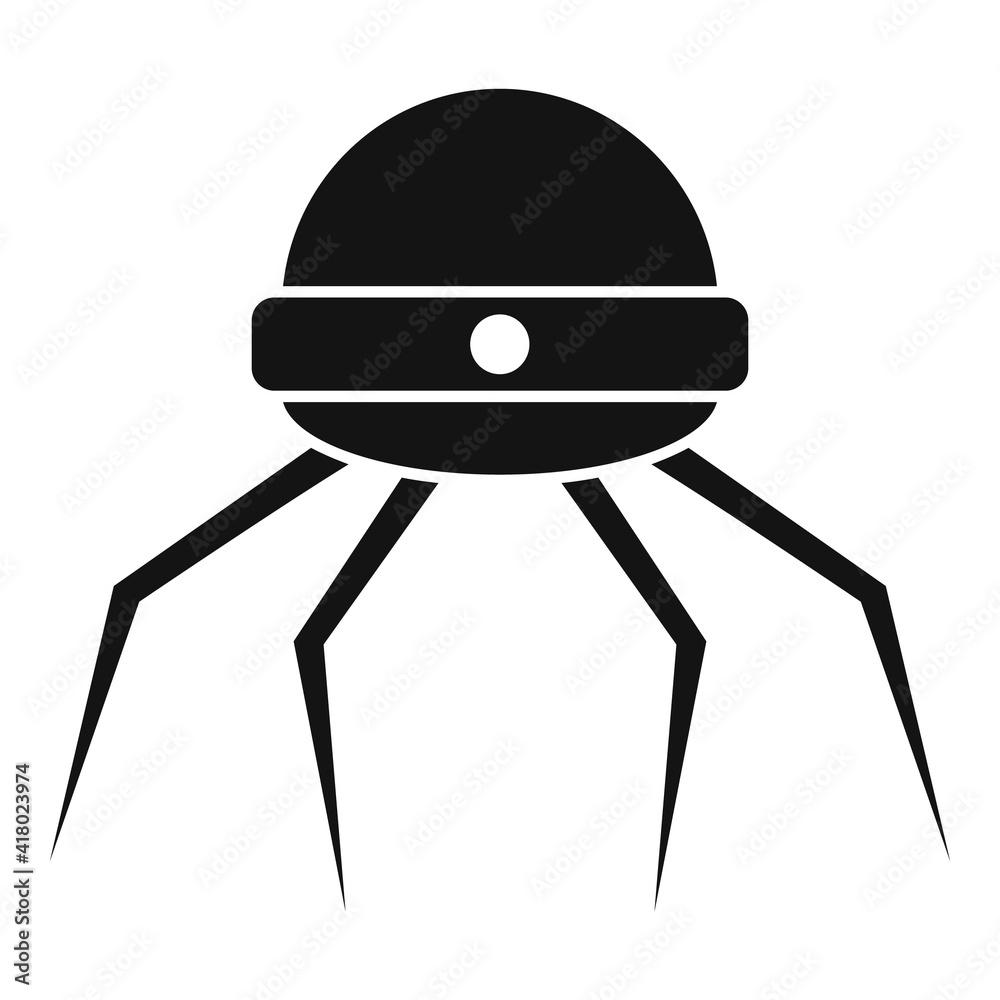 Poster nanotechnology microchip icon. simple illustration of nanotechnology microchip vector icon for web d