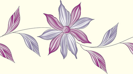 seamless traditional Indian paisley pattern on  background