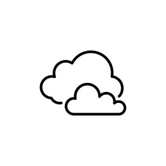 Clouds icon in vector. Logotype