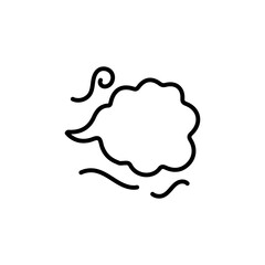 Dust Storm icon in vector. Logotype