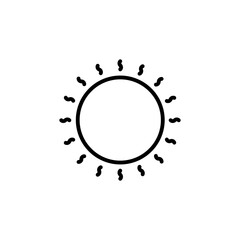 Sun icon in vector. Logotype