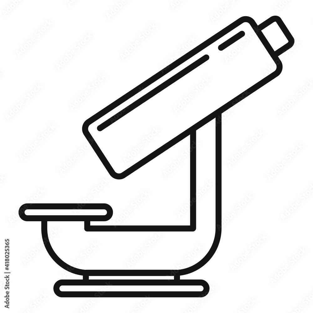 Poster nanotechnology microscope icon. outline nanotechnology microscope vector icon for web design isolate