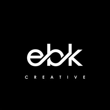 EBK Letter Initial Logo Design Template Vector Illustration