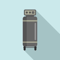 Stand air compressor icon. Flat illustration of stand air compressor vector icon for web design