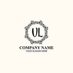 Letter VL Beautiful handwriting logo