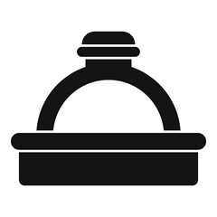 Jeweler ring icon. Simple illustration of jeweler ring vector icon for web design isolated on white background