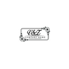 Letter VZ Beautiful handwriting logo