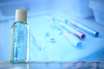 medical antiseptic gel, virus protection concept, clean hands, coronavirus disinfection