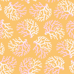 Hand-drawn seamless pattern with flowers. Colorful floral illustration for paper, gift wrap, wallpapers, fabric, textile design. 