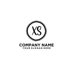 Letter XS Beautiful handwriting logo