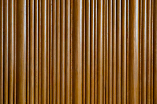 Natural wood slats texture seamless background, timber battens.