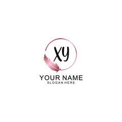 Letter XY Beautiful handwriting logo