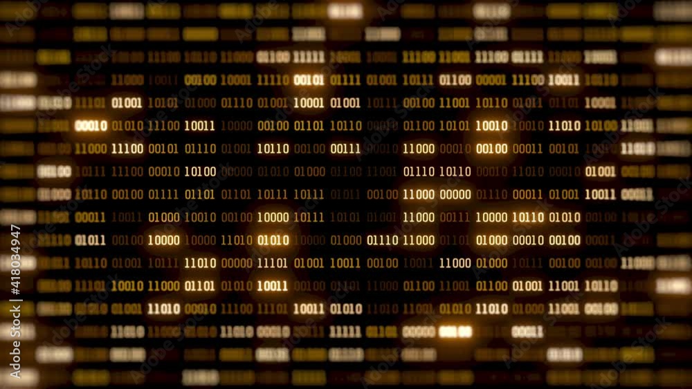 Wall mural digital data cyberspace background