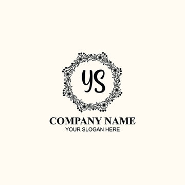 Letter YS Beautiful handwriting logo