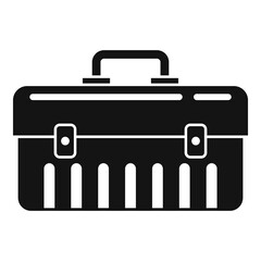 Car service tool box icon. Simple illustration of car service tool box vector icon for web design isolated on white background