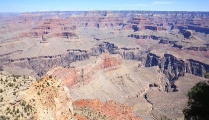 Grand Canyon National Park in Arizona, USA, view from south rim