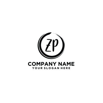 Letter ZP Beautiful handwriting logo