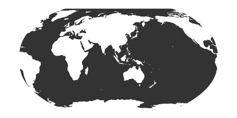 World Map in Robinson Projection