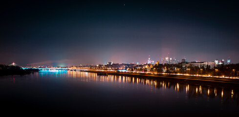 Warszawa nocą Warsaw by night © Patryk