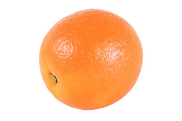 Fresh orange on an isolated white background.