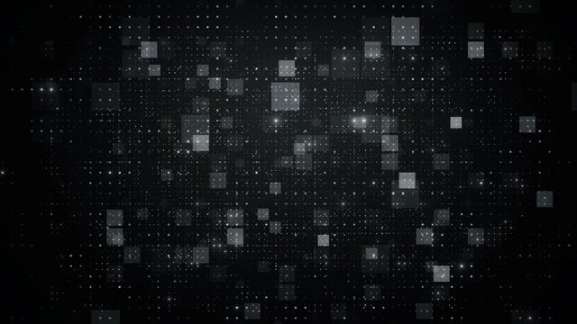 black abstract squares background