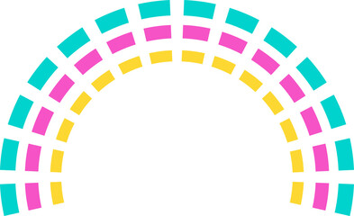 Obraz premium Award Ribbon and color frame for decoration of greeting cards, gifts