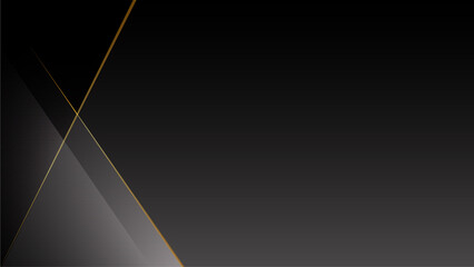 Modern black background corporate with gold lines
