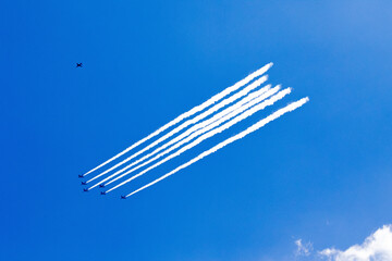 ２０２０年　ブルーインパルス　スモーク炊き始め