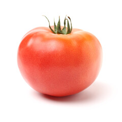 fresh tomatoes on white background 