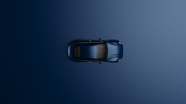 auto blue. 3d illustration of fragments of vehicles on a blue background.