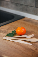 wooden spoon table wooden olive oil
