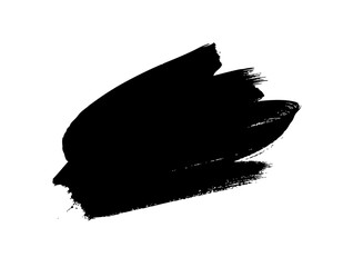 Paint drawing seamless pattern black and white smear. Hand drawn abstract illustration grunge elements. Vector abstract objects for design  © pomolchim