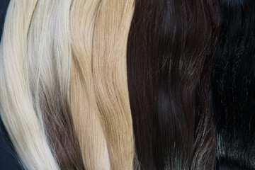 photo  strands of hair for extensions