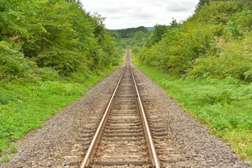 Fototapeta premium 線路 北海道