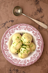 Potato dumplings with chives