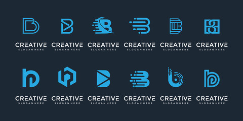 Creative and elegant B letter logo icon for luxury business © sila