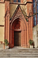 Fototapeta premium Würzburg, Portal der Deutschhauskirche