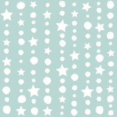 Seamless background with shabby beads and stars