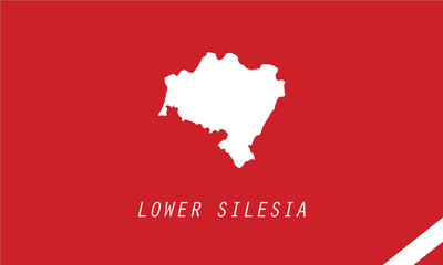 Lower Silesia Poland map region voivodeship vector illustration