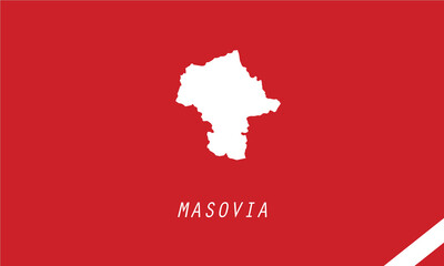 Masovia map region Poland voivodeship vector illustration