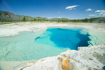Yellowstone national park, Wyoming, the most important park in U.S.A.