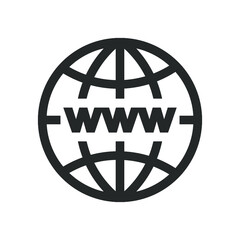 Vector illustration of high-tech technology icon. World global network/ ethernet icon.