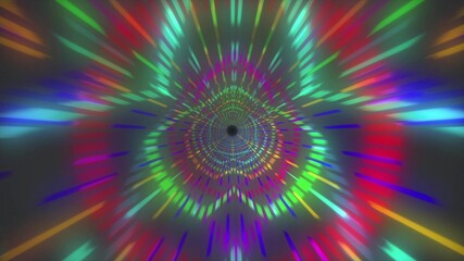 Digital Tunnel Graphic design. Colorful lines speed flow illustration. Wallpaper for your web site design, titles, overlay and etc.