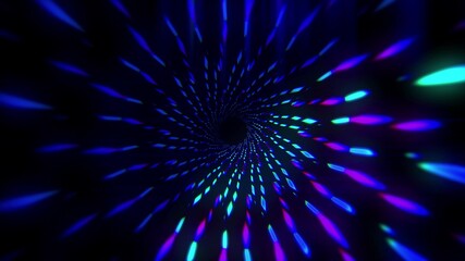 Digital Tunnel Graphic design. Colorful lines speed flow illustration. Wallpaper for your web site design, titles, overlay and etc.
