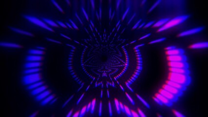 Digital Tunnel Graphic design. Colorful lines speed flow illustration. Wallpaper for your web site design, titles, overlay and etc.