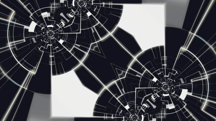 Abstract Hi Tech geometric illustration. Wallpaper for your web site design, titles, overlay and etc.