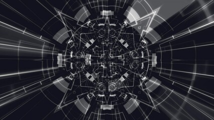 Abstract Hi Tech geometric illustration. Wallpaper for your web site design, titles, overlay and etc.